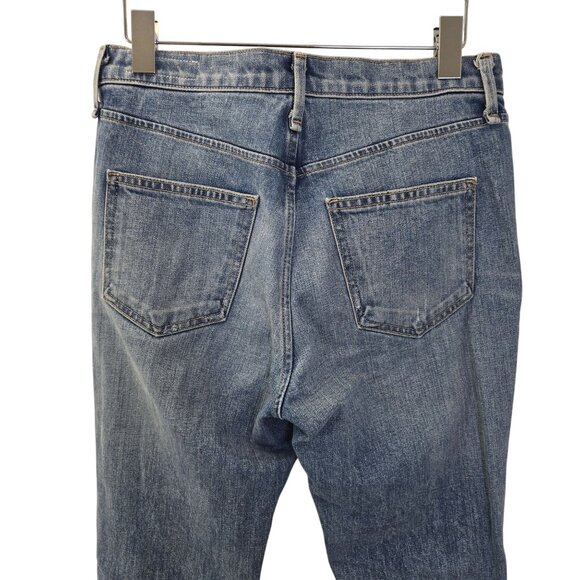 Rag & Bone High Rise Farrah Ankle Cigarette Raw Hem Jeans Size 26 - Picture 5 of 8